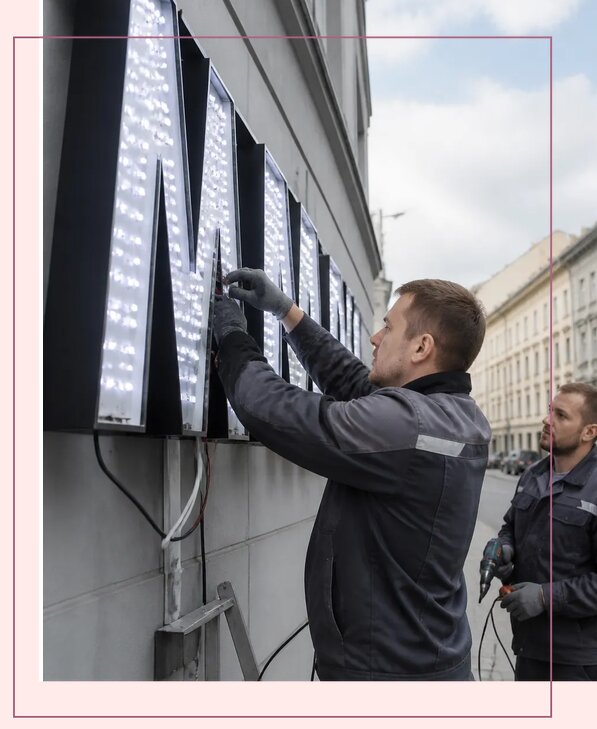 Изготовление и монтаж светодиодных LED вывесок в Стерлитамаке
